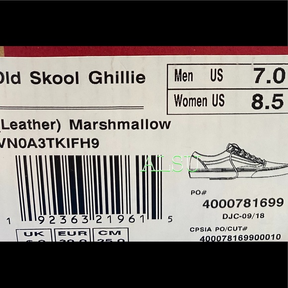 VANS Old Skool Ghillie Leather Marshmallow Women’s - Picture 12 of 12